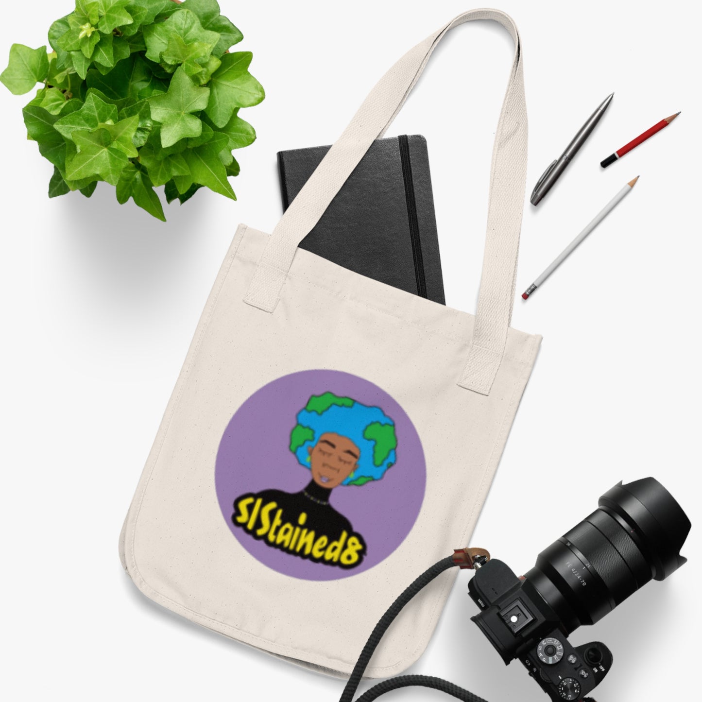 SiStained8 Organic Canvas Tote Bag