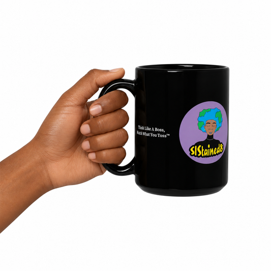 SiStained8 Black Tea Mug, 15oz